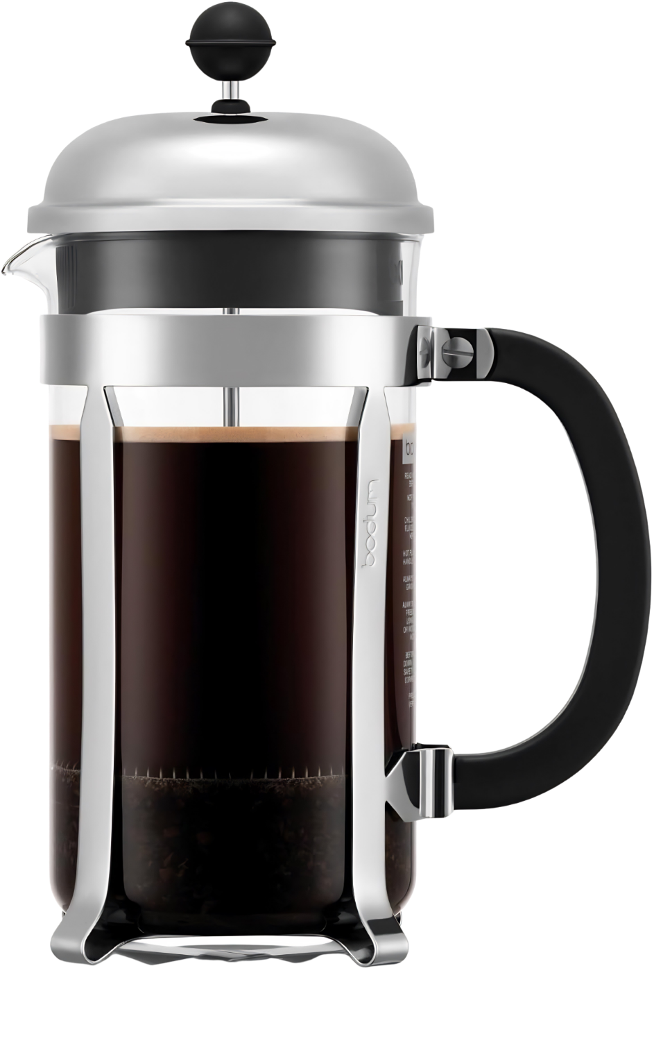 Bodum Chambord — prensa francesa de vidrio y acero inoxidable, 1 litro