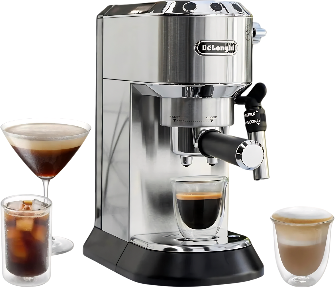 De'Longhi Dedica EC685 — cafetera de bomba ultracompacta de 15 cm de ancho